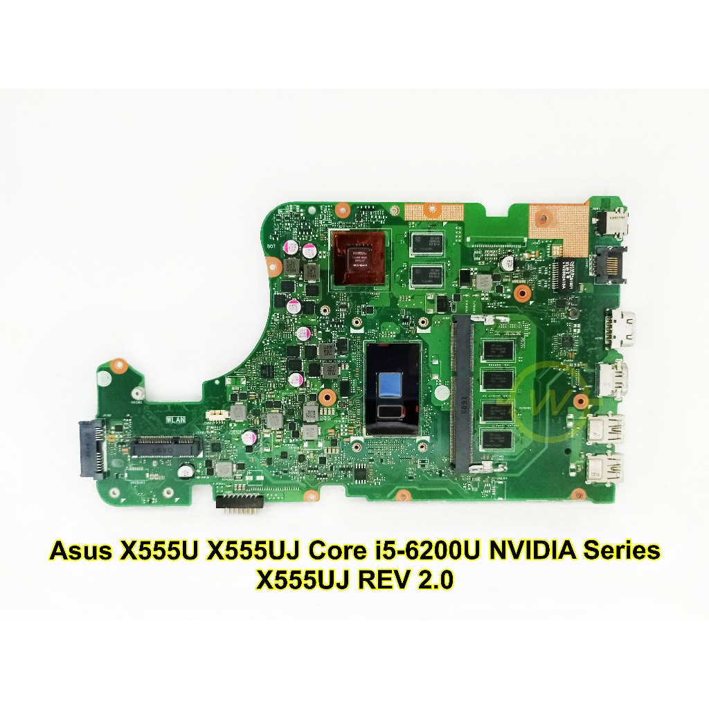 Mainboard Motherboard Mobo Laptop Asus X555U X555UJ REV 2.0 Core i5-6200U NVIDIA GeForce 920M Series
