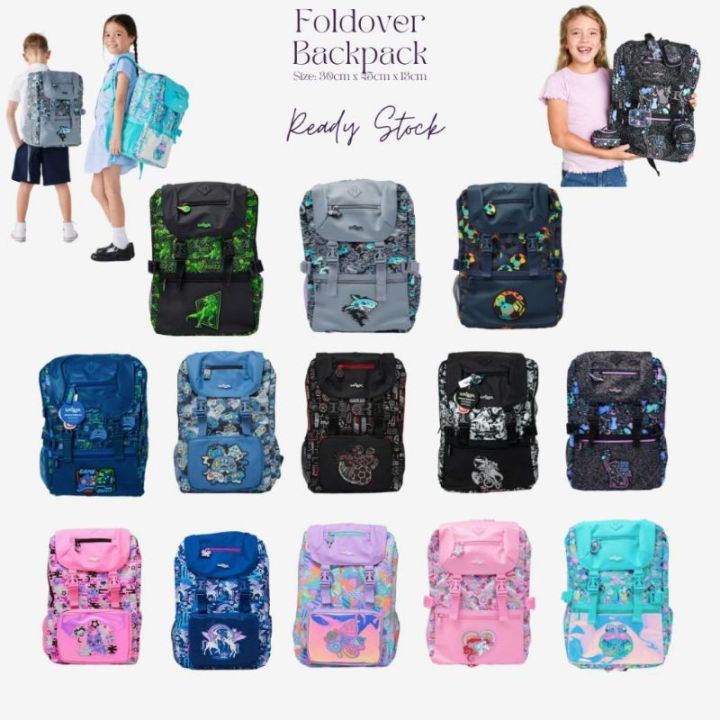 tas sekolah besar SD SMP foldover backpack cowok cewek