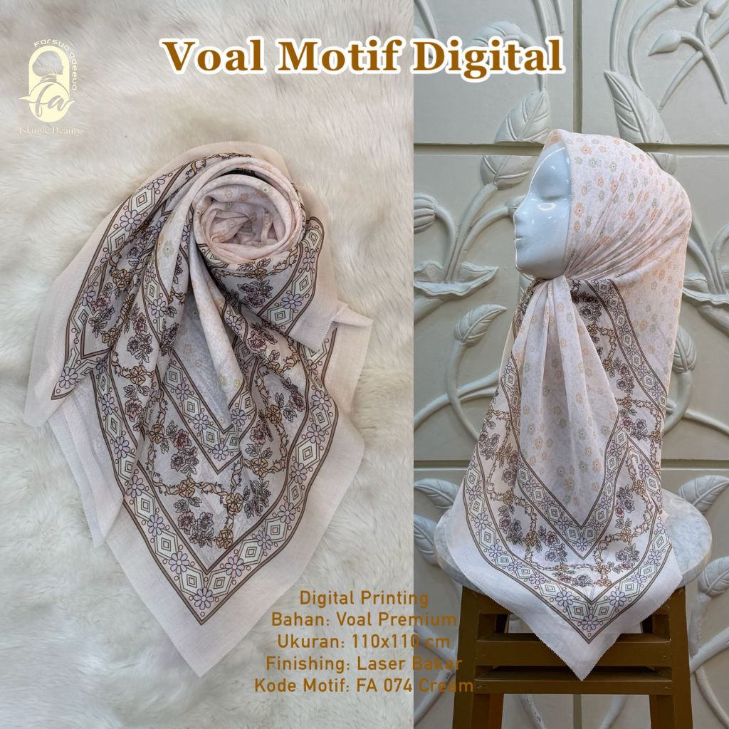 Farsya Adeeva - Voal Motif Digital LC FA 074