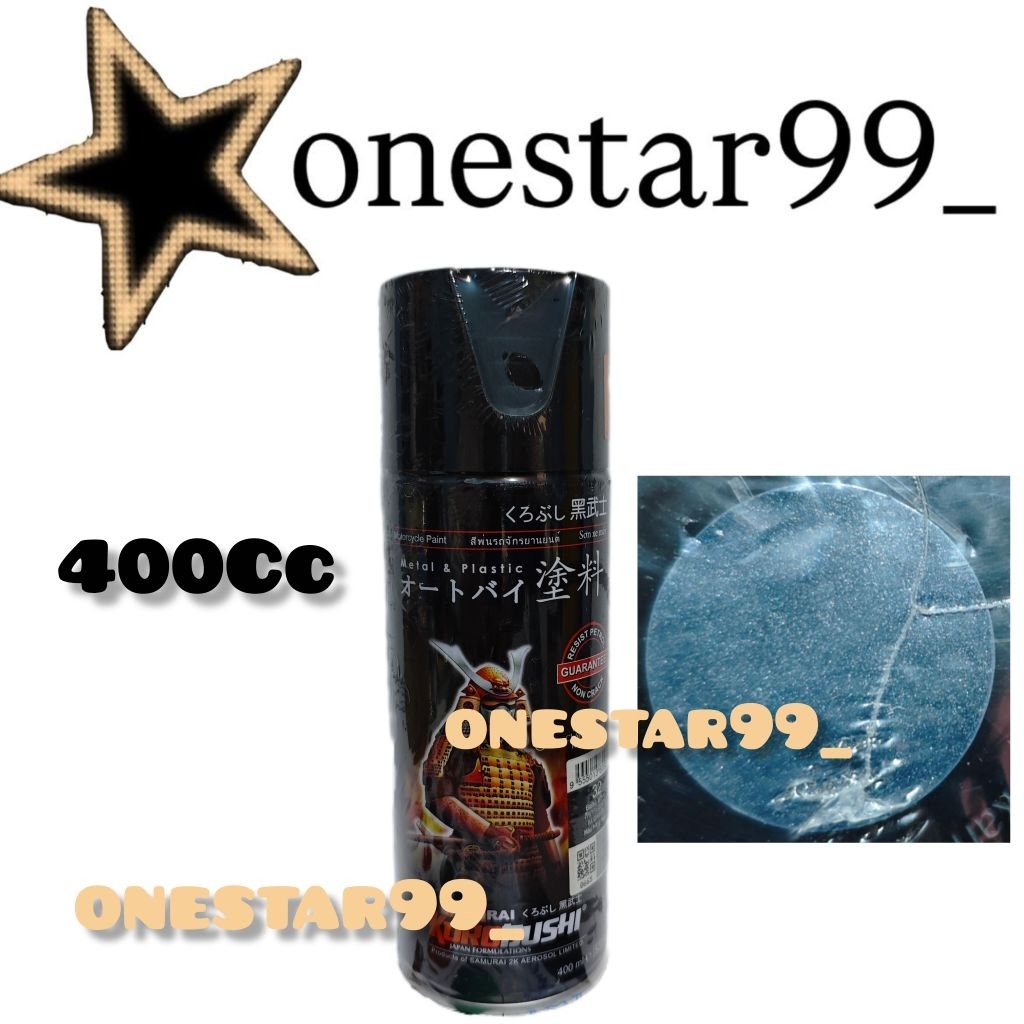 Pilok Pilox Pylox Cat Samuraipaint Dark Grey S314 Abu Tua Metalik Glossy Samurai Spray Paint 400cc