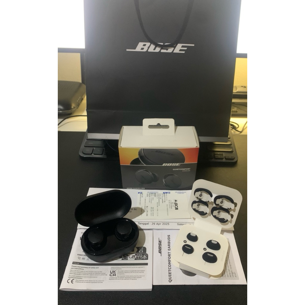 Bose QuiteComfort Earbuds ANC Noise Cancelling TWS Earphone - Black