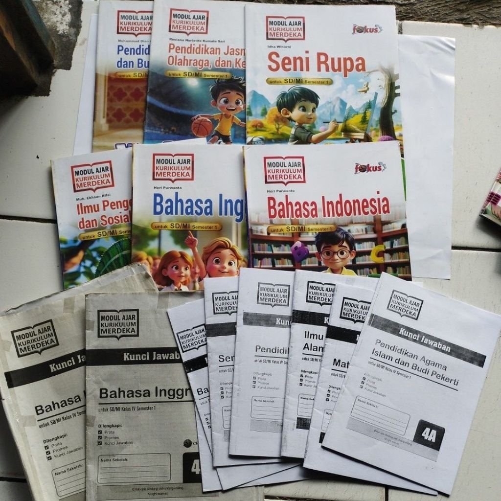 LKS KELAS 4 SD/MI SEMESTER 1 + KUNCI (SEBAGIAN), FOKUS