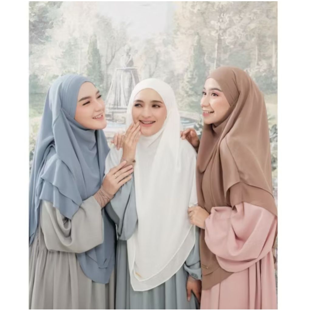 French Khimar Syari Ceruty Babydoll Premium by nswahijab