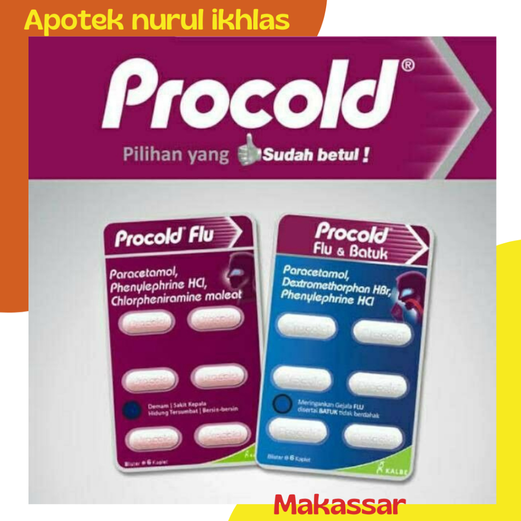 Procold flu batuk Meringankan Gejala Flu dan Batuk