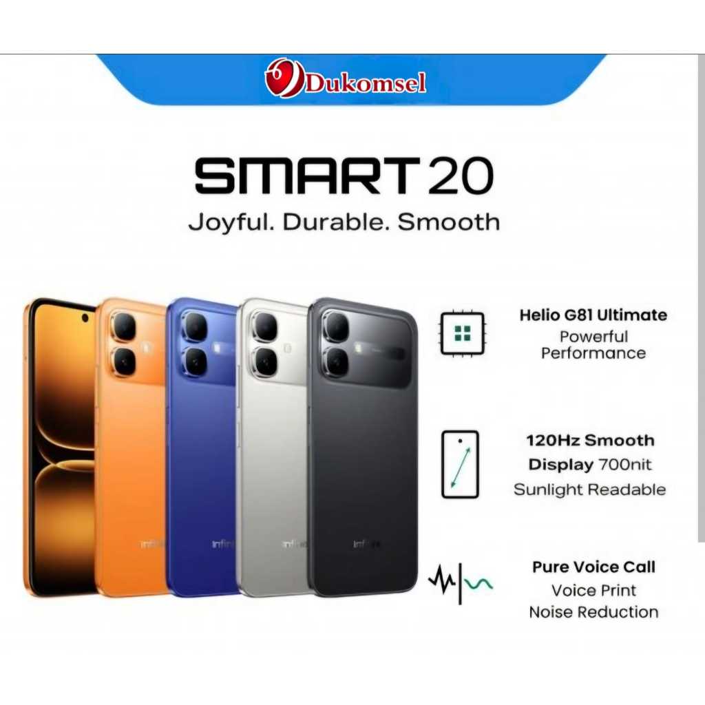 INFINIX SMART 20 4G 4GB+4GB/64GB GARANSI RESMI