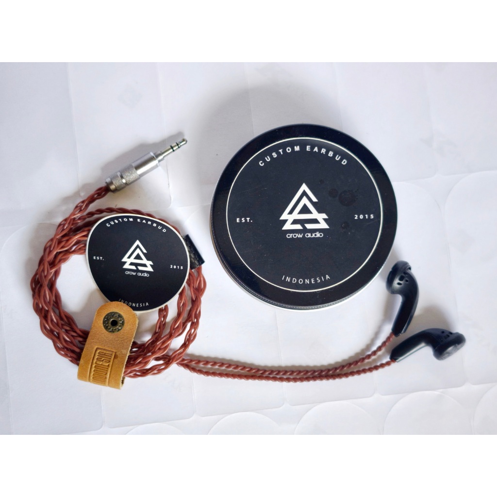 Custom Earbud Raven Rev.2 by CROW audio [Bekas/Second/Mulus]