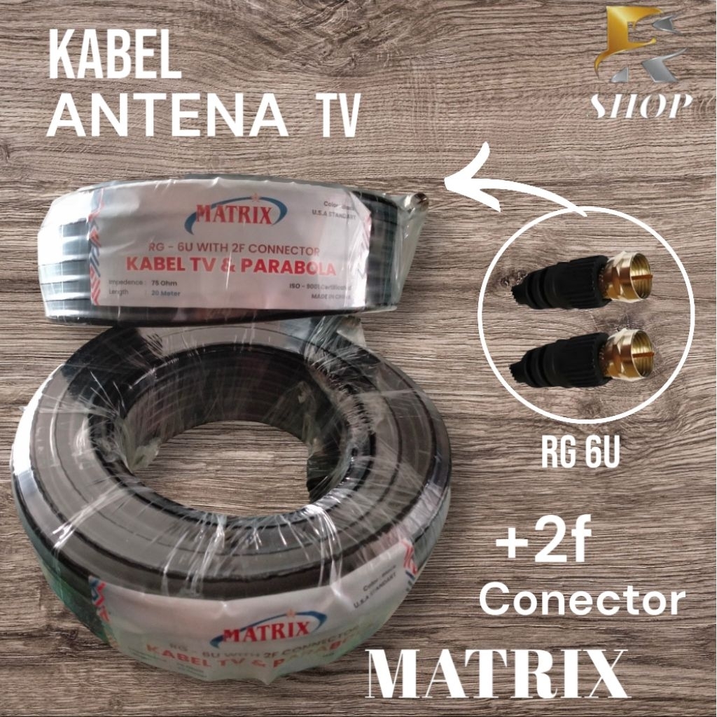 Matrix Kabel Antena TV & Parabola 5C 15M & 20M , Kualitas Standar Original Matrix