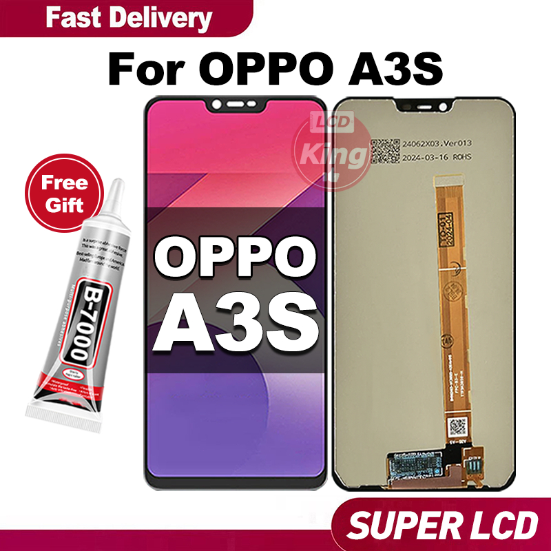 KING LCD OPPO A3S hp Touchscreen Fullset For Glass Touch Screen Digitizer COD