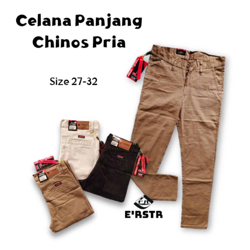 Chinos panjang dewasa - celana panjang chino polos - celana panjang straight formal xaniago