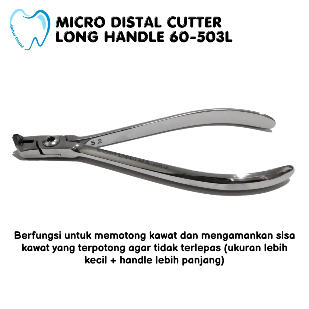 Tang Potong Kawat Niti Ortho Micro Distal Cutter Long Handle 60-503L - Schezer