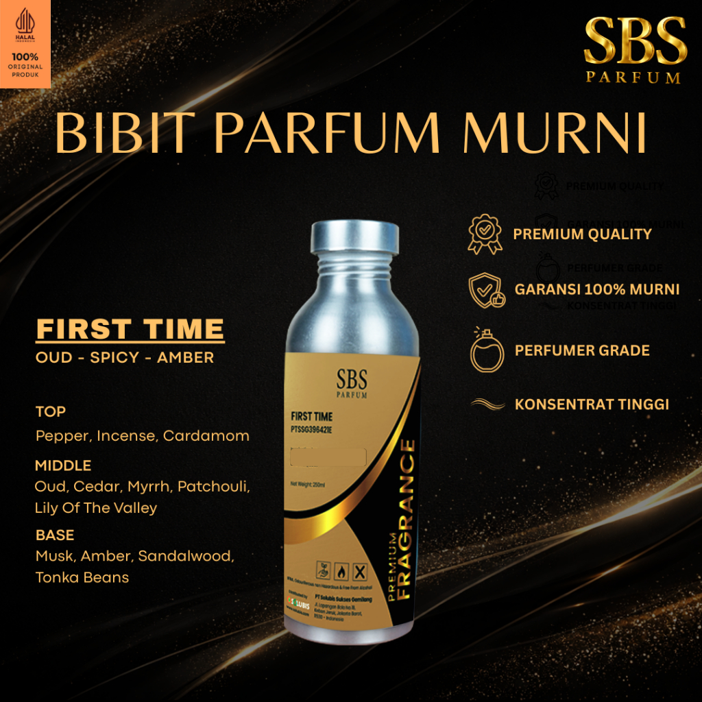 SBS Bibit Parfum Murni - 100ml 250ml - [First Time - PREMIUM] Tahan Lama Aroma Spicy Woody Import Ta
