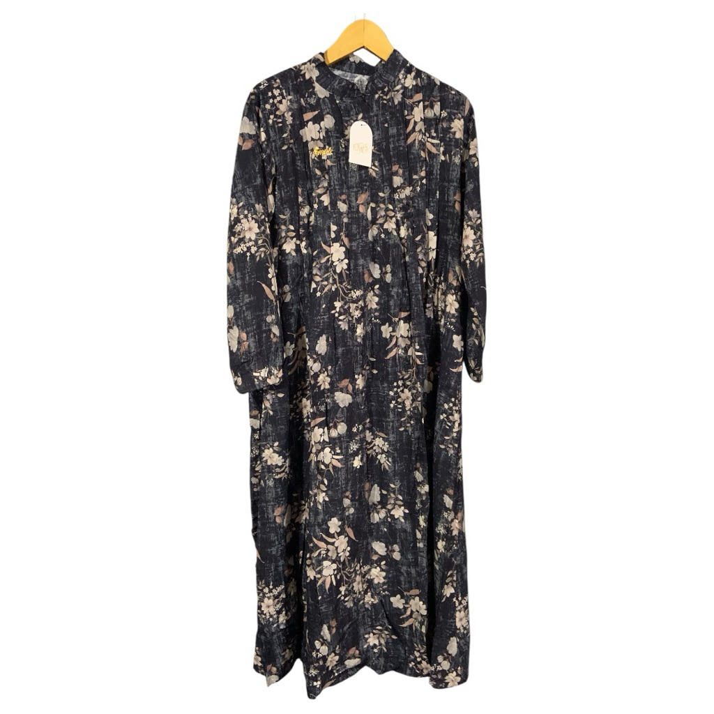 Gamis Emos Rayon Premium Hitam