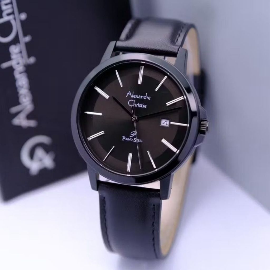 Jam Tangan Pria Alexandre Christie 1036 AC1036 Kulit [ORIGINAL]