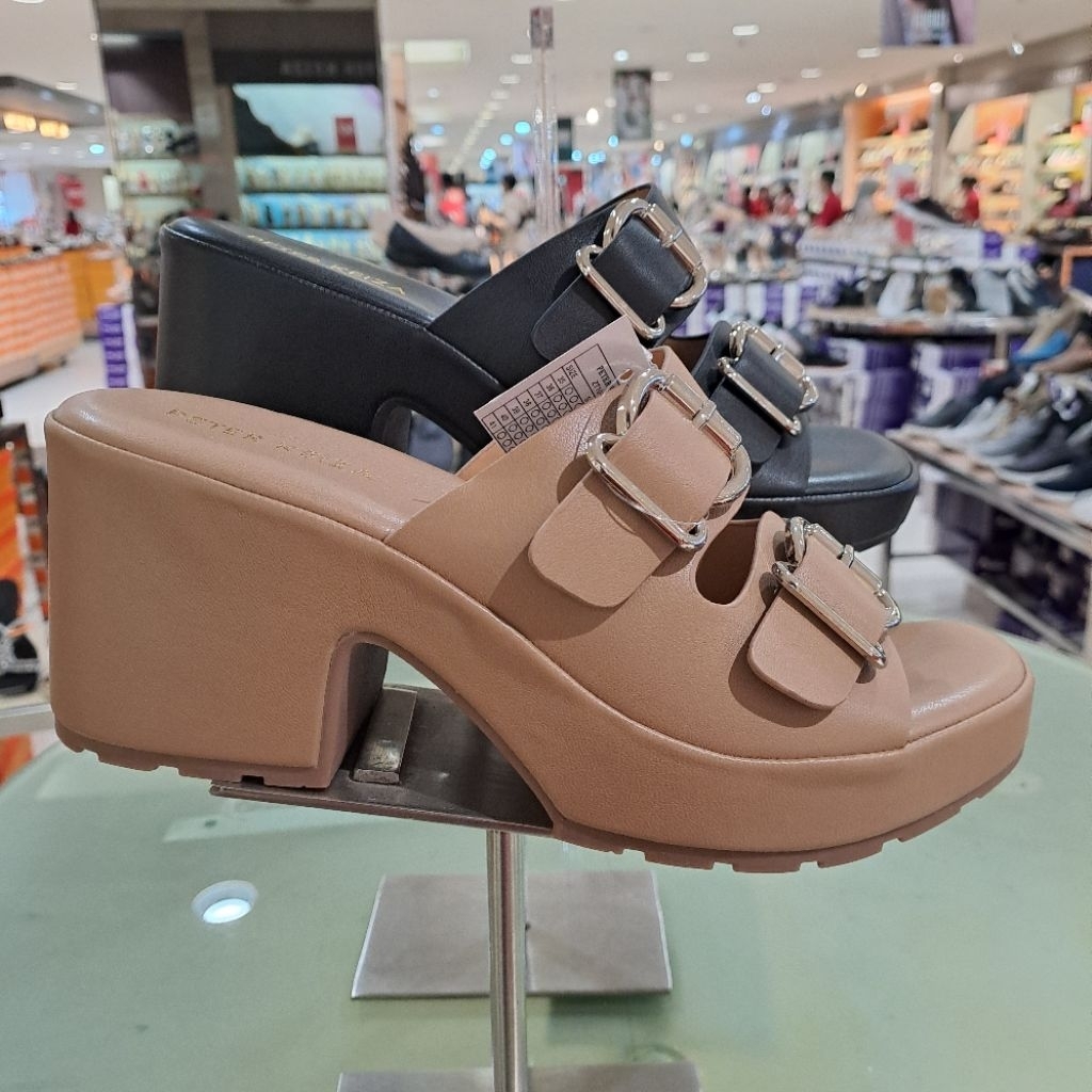 sandal wanita peter keiza hak 7 cm sol empuk