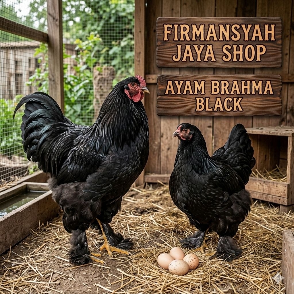 TELUR AYAM HIAS BRAHMA BLACK MOTTLED UNTUK DI TETASKAN Firmansyah jaya shop