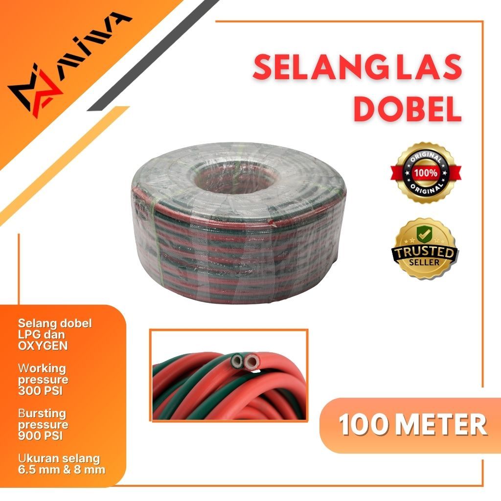Selang Las Dobel LPG Oksigen / Twin Welding Hose