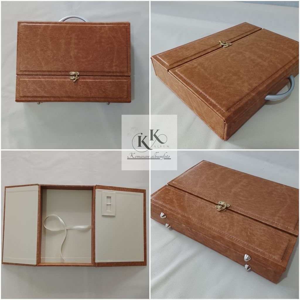 Box album foto model koper kunci//ukuran 20x30||tanpa album