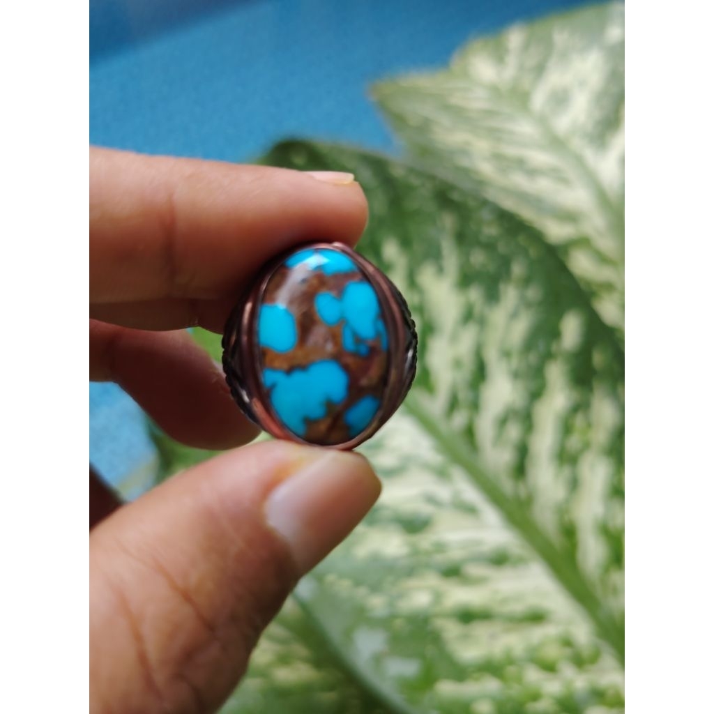 Pirus Mesir Blue Fancy Motif Matrik