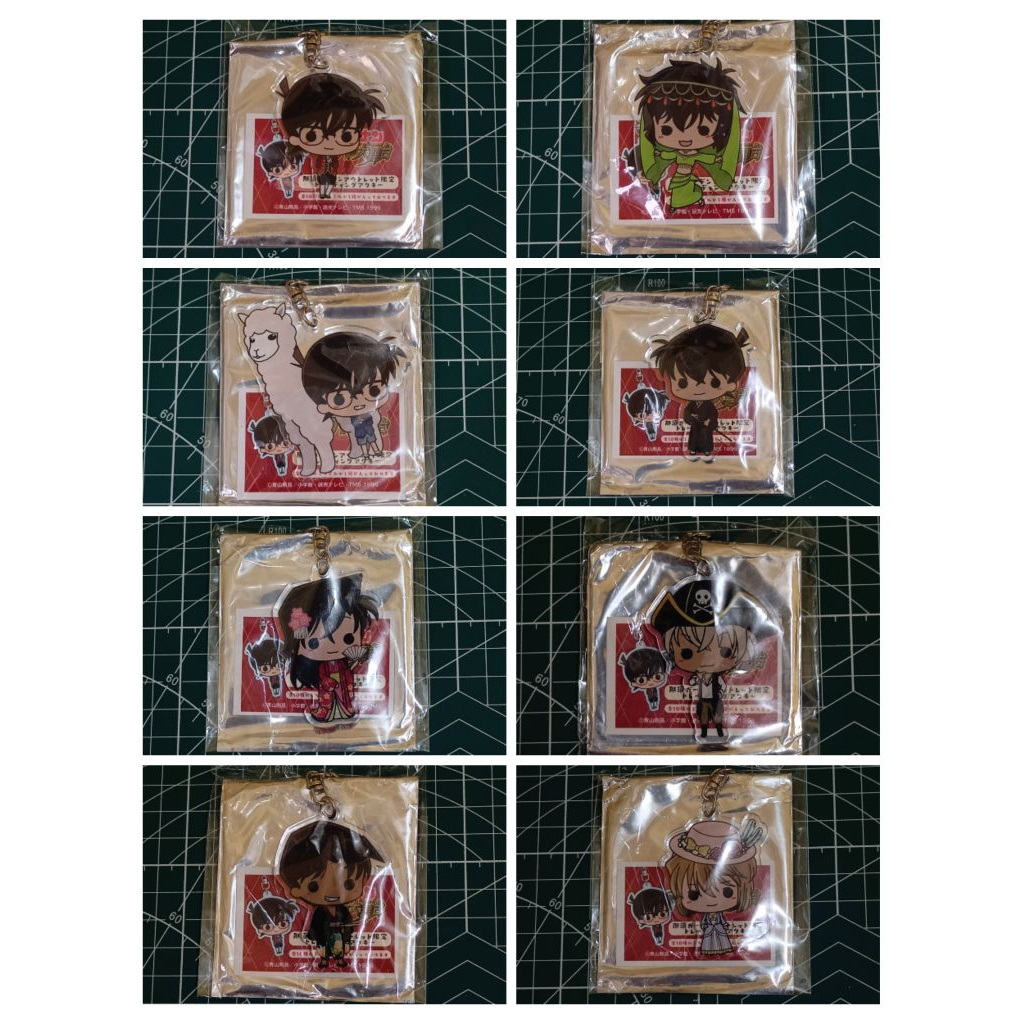 Merch official Detective Conan| Gantungan Kunci Akrilik, Pin, Kartu / Polaroid | Conan, Kaito kid, S