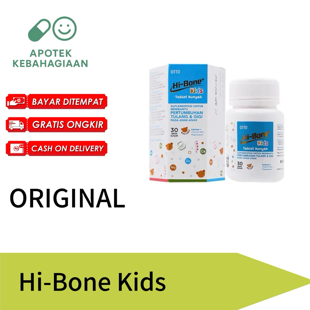 Hi-Bone Kids Isi 30 Tablet Vitamin Suplemen