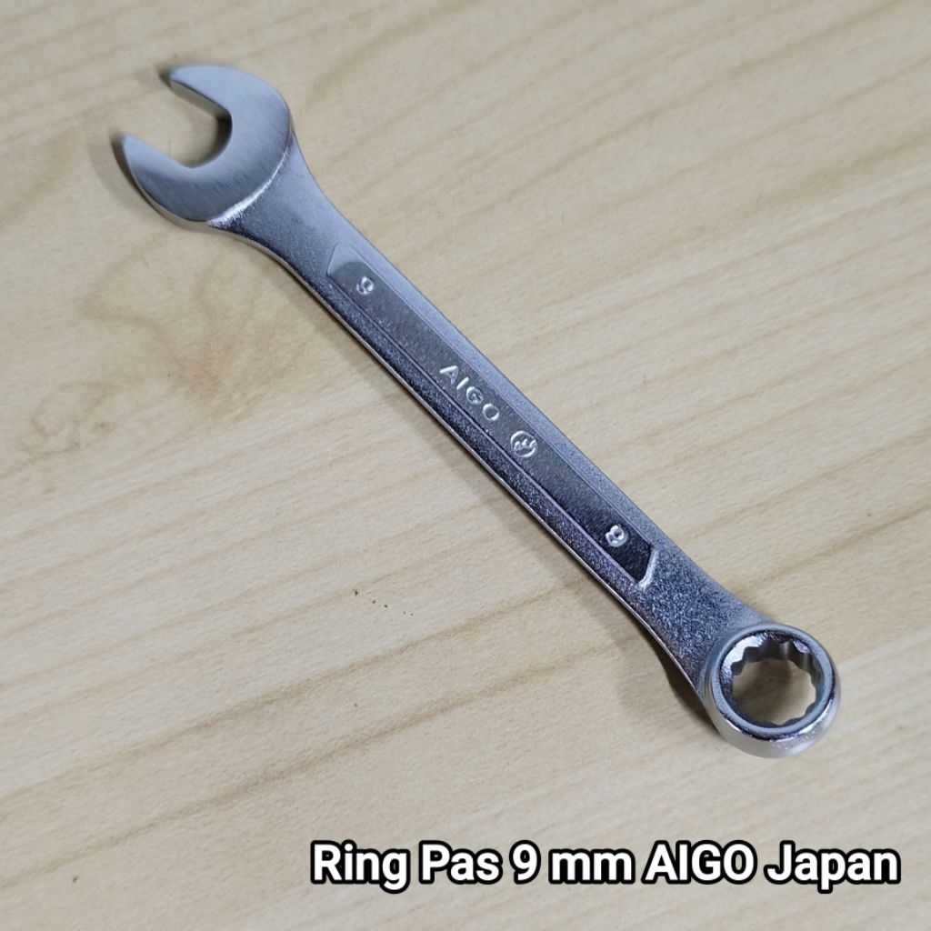 AIGO 9 mm Kunci Ring Pas Combination Wrench