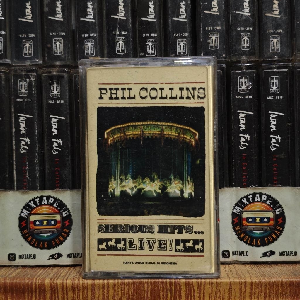 Kaset - Phil Collins - Serious Hits - Live - Radio Tape - Kaset Pita - Radio - Pemutar Kaset - Retro