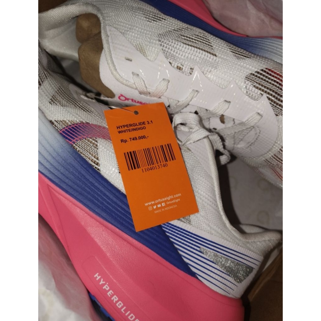 Sepatu Ortuseight Hyperglide White Indigo (Second)