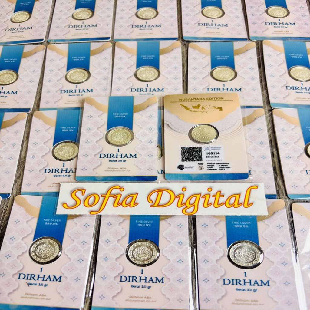 Silverium 1 Dirham ABA  (READY) ORI Perak 99,9% Asli, Kualitas premium 1dirham