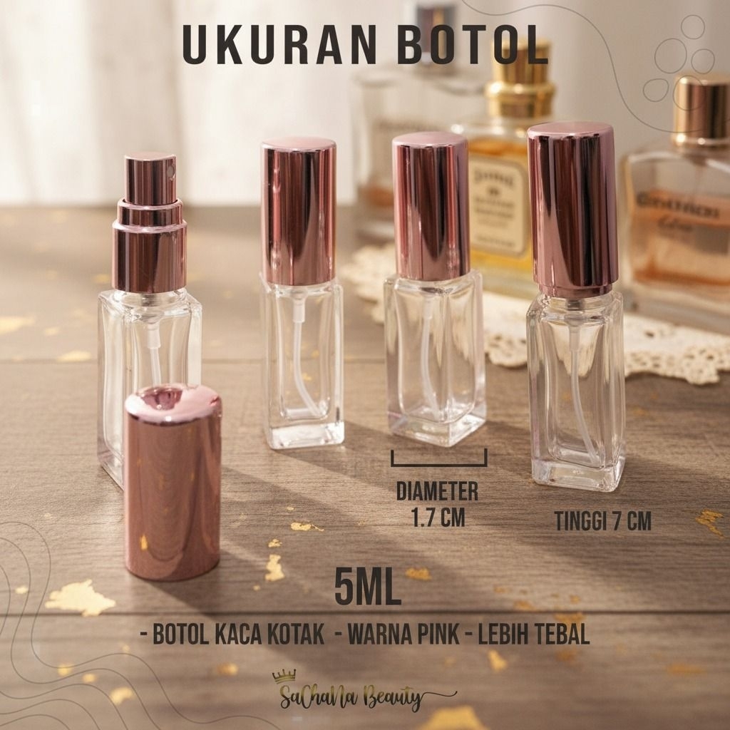 Botol Kaca kecil | Refill | Travel size | isi ulang parfum 1ml 2ml 3ml 5ml 10ml