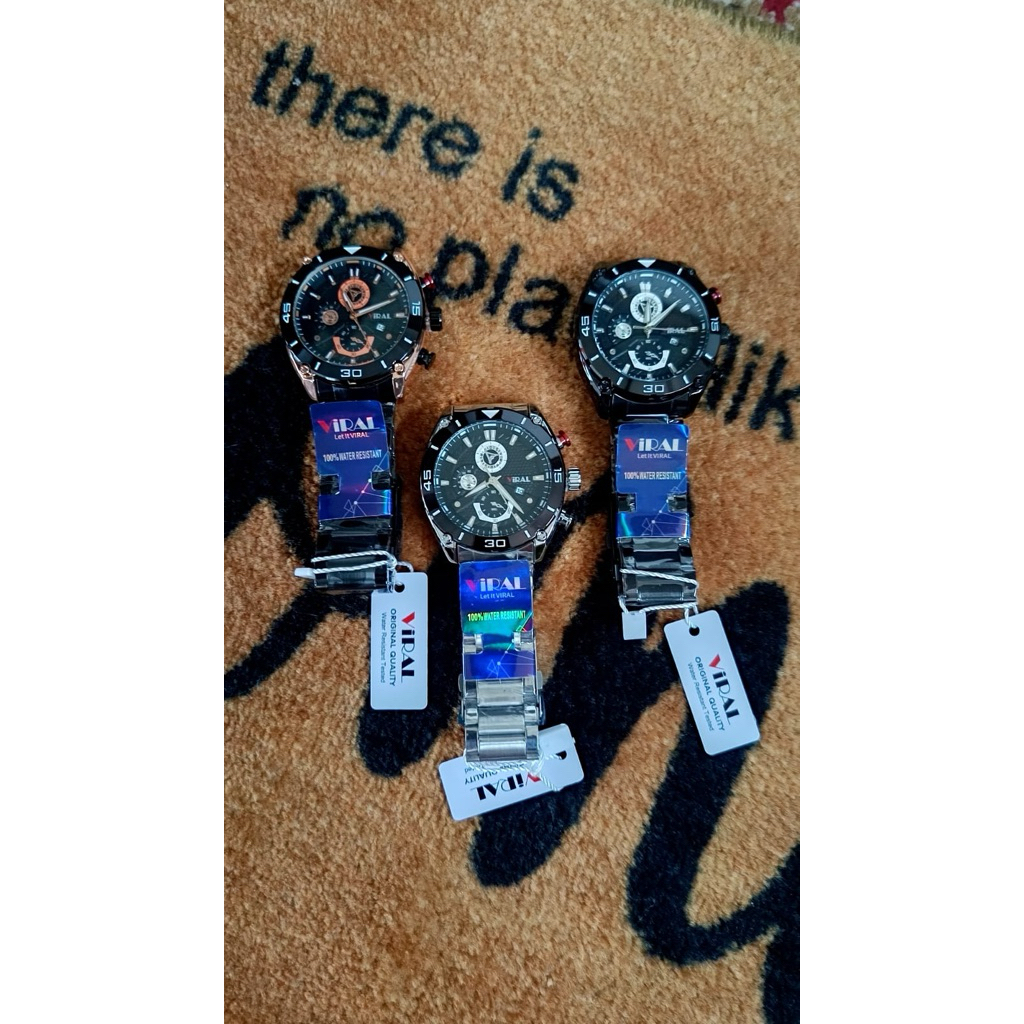 Jam Tangan Pria Rantai Stainless ViRAL