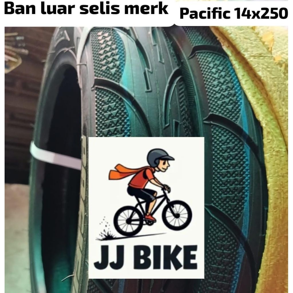 ban tubeless 14×2.50 sepeda listrik pacific