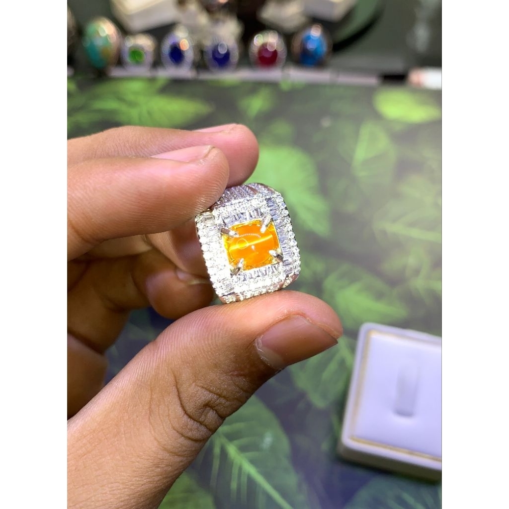 Natural cat eye opal Cgl lab Perak