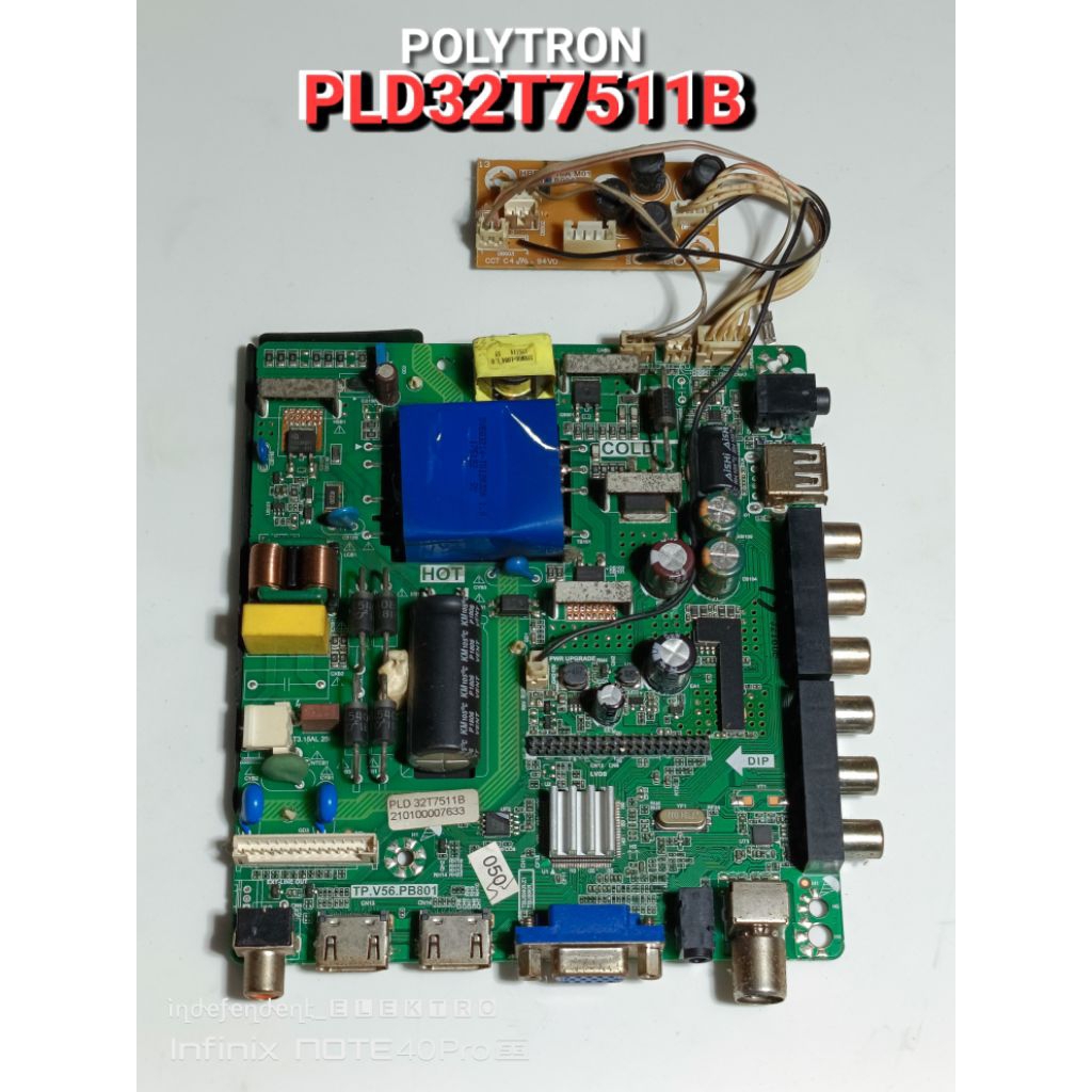 Mainboard Tv polytron PLD32T7511  PLD 32T7511  pld32t7511b   Mainboard Polytron Pld 32t7511 PLD32T75