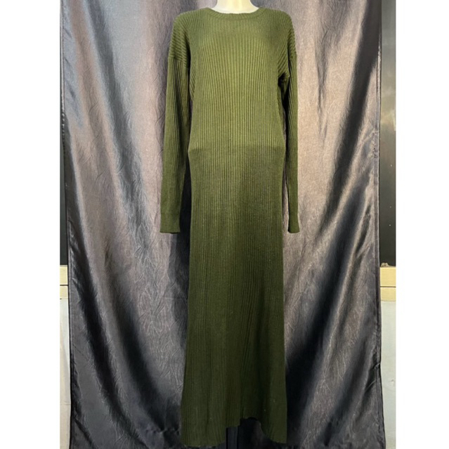 Preloved Long Dress Knit Press Body Army