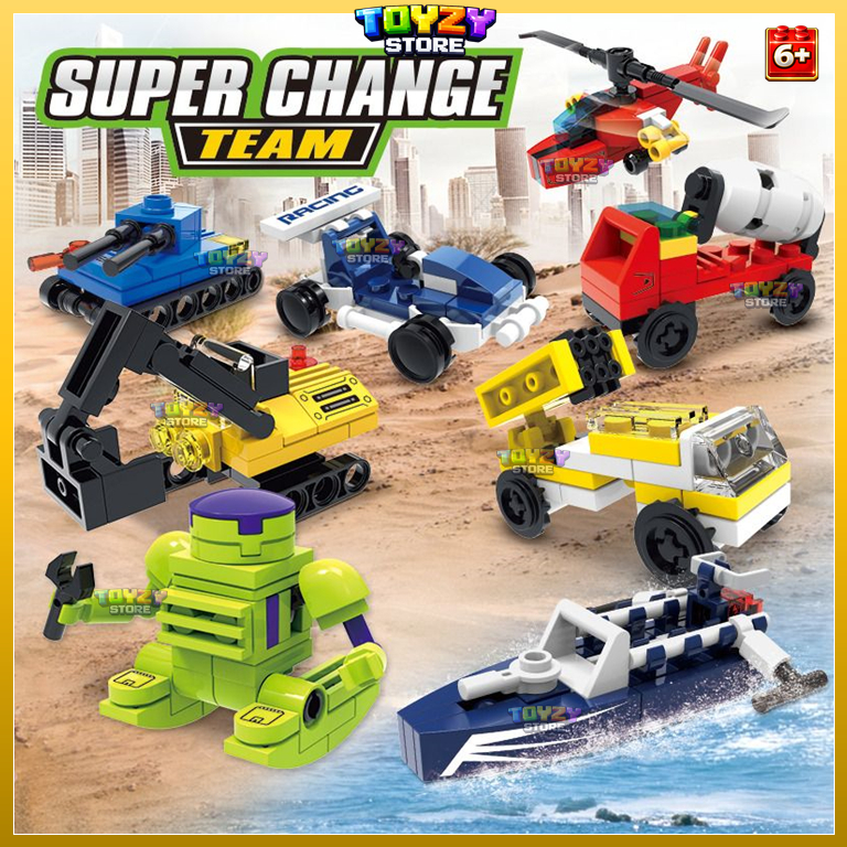 Toyzy Store Mainan Edukasi Anak Building Blocks usia 6+ Bahan Plastik ABS All Varian + Premium Packa