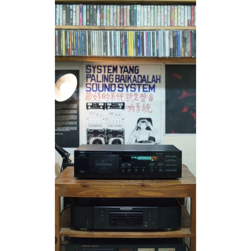 TAPE DECK YAMAHA KX 380 (STEREO CASSETTE DECK)