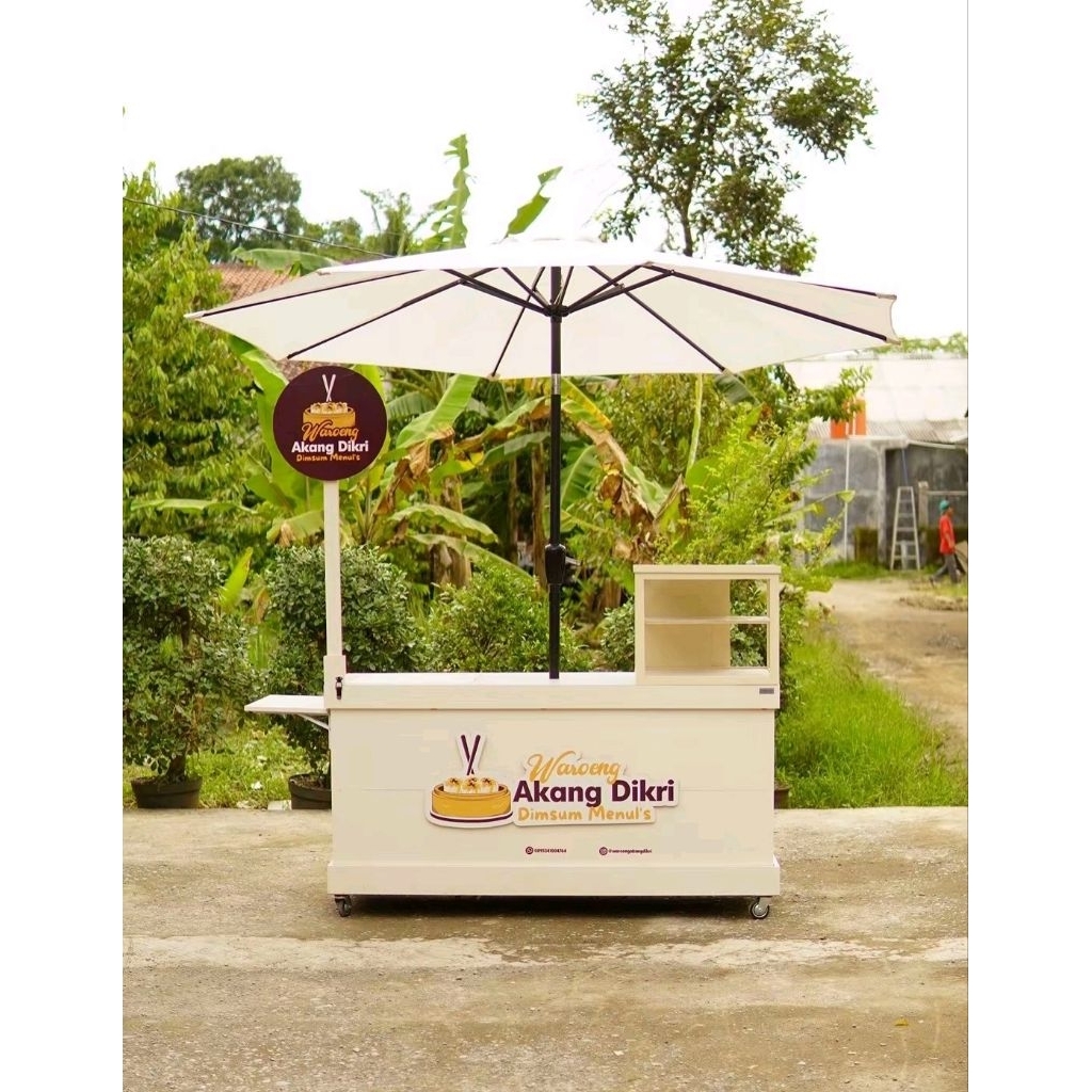 booth portable model koper etalase