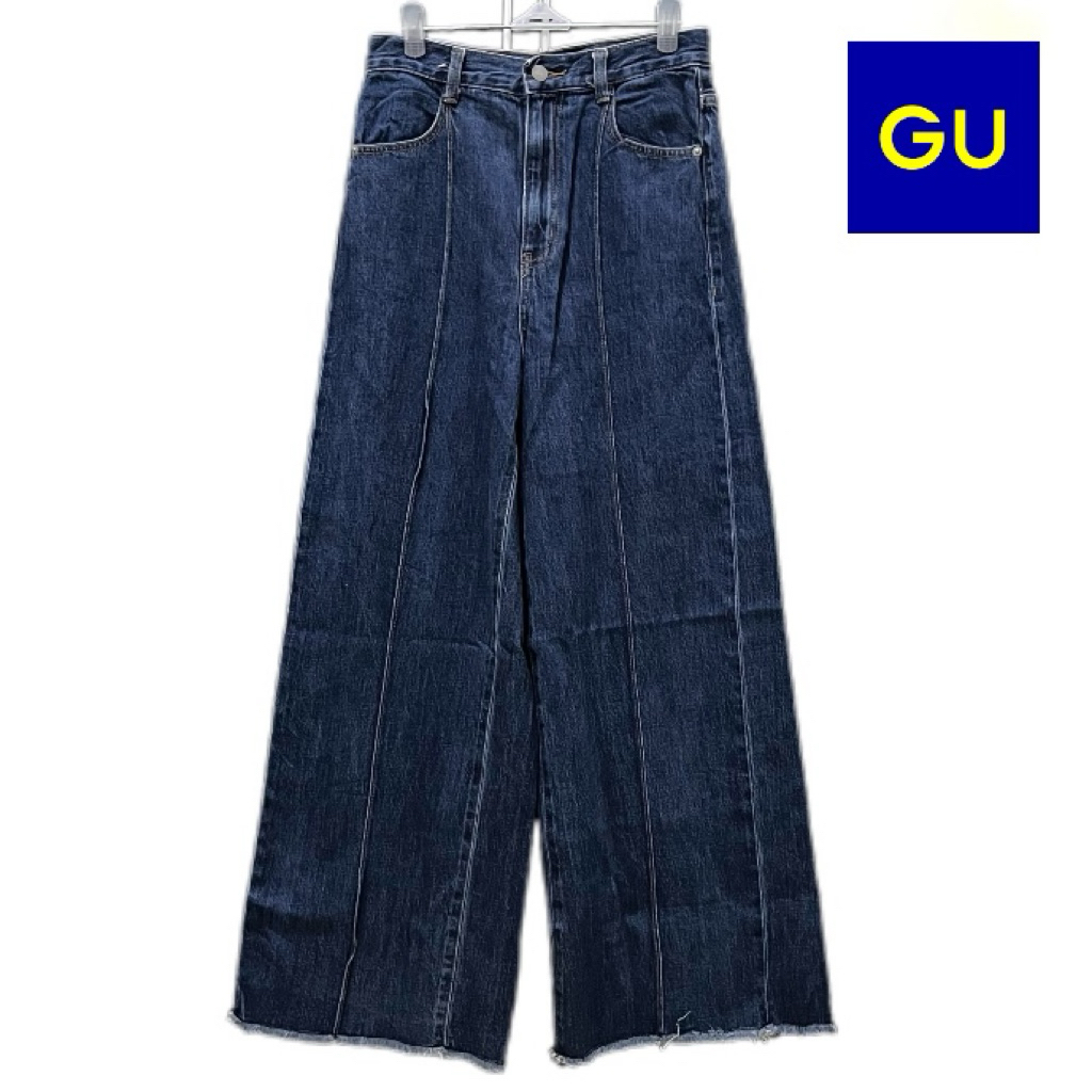 GU Jeans Super Wide Leg Denim Rawis