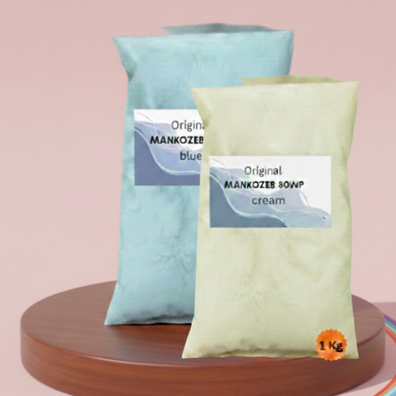 PUPUK PLUS MANKOZEB BLUE DAN CREAM 1 KG 80wp 95%