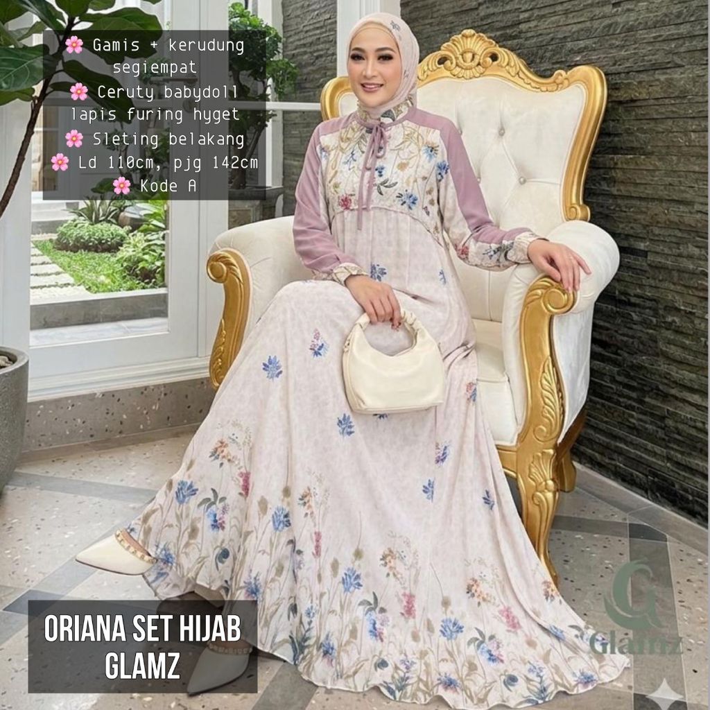 Pakaian Wanita ORIANA SET HIJAB Trend FASHION HQ From CHiLWoL