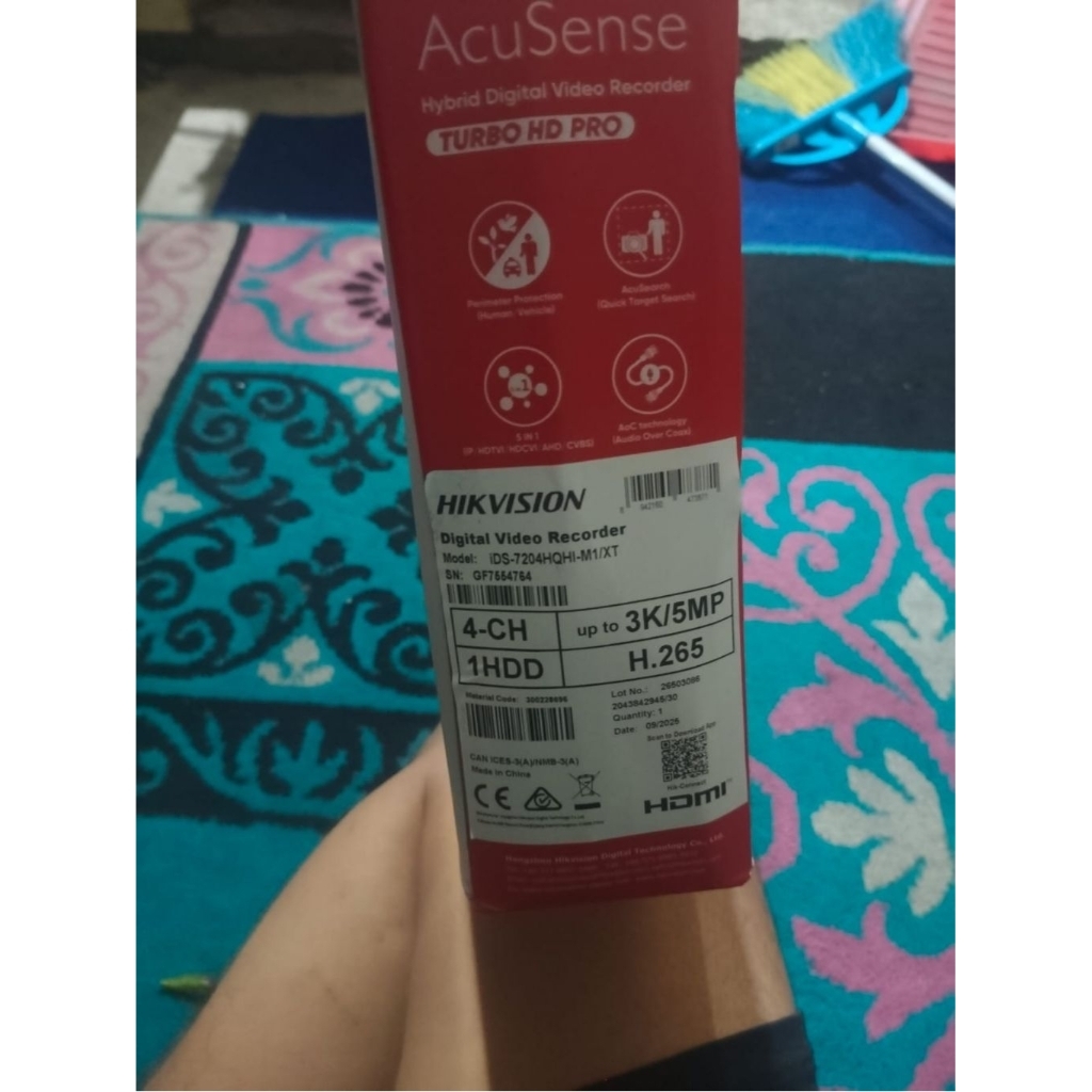 Dvr 4ch 5mp hikvision