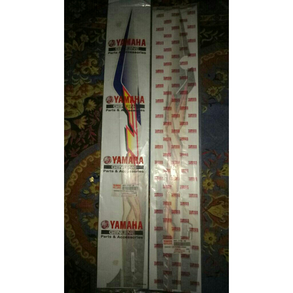 STRIPING F1ZR FIZR 2003 BIRU PUTIH ORIGINAL