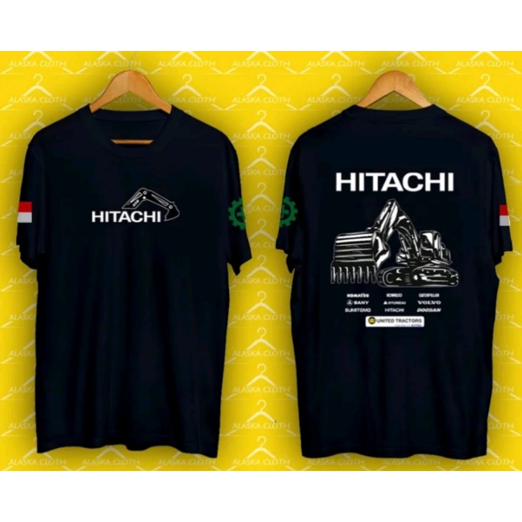 Kaos Distro OPERATOR EXCAVATOR HITACHI Terbaru Kaos T-shirt Unisex