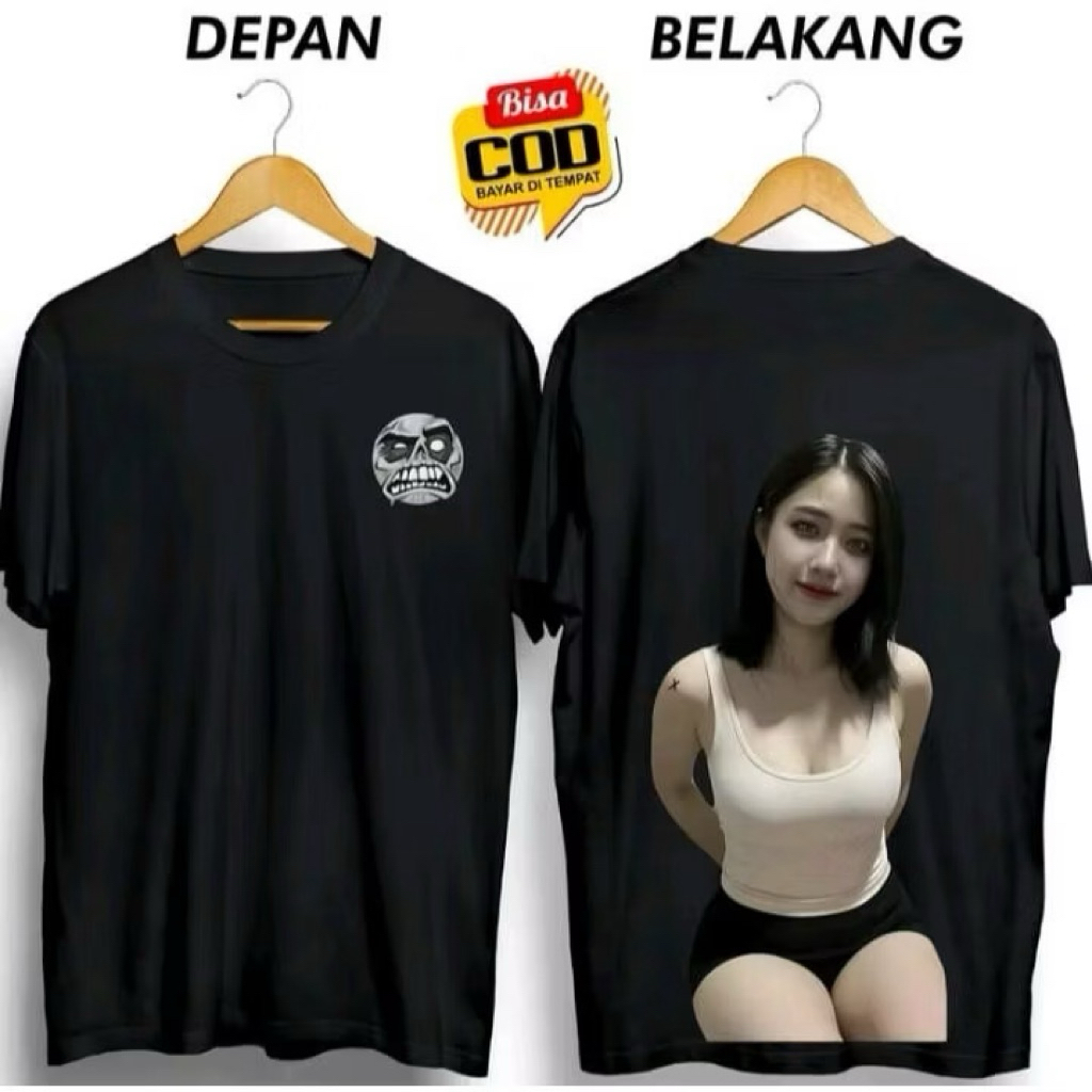 KAOS DISTRO PRIA HANTU CEWE CANTIK SEKSI