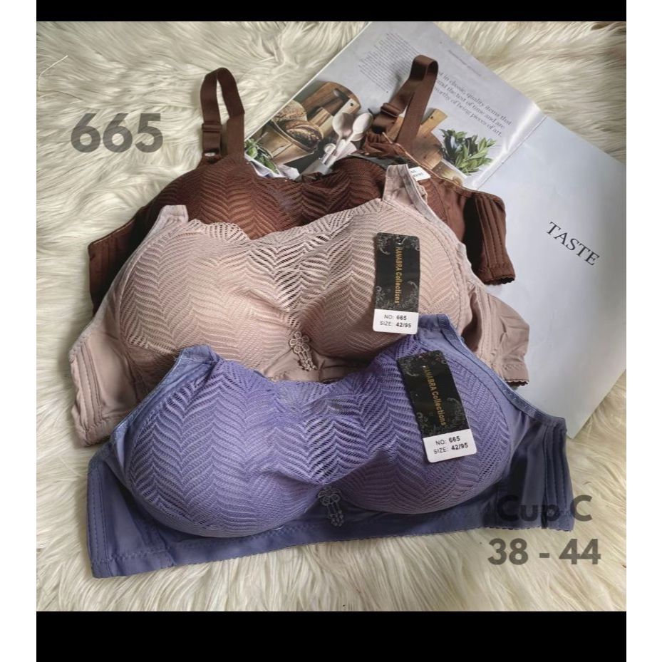 3 Pcs Bra Push Up Tanpa Kawat Cup B-C BH Pengencang Lemak | Bra PushUp Cantik