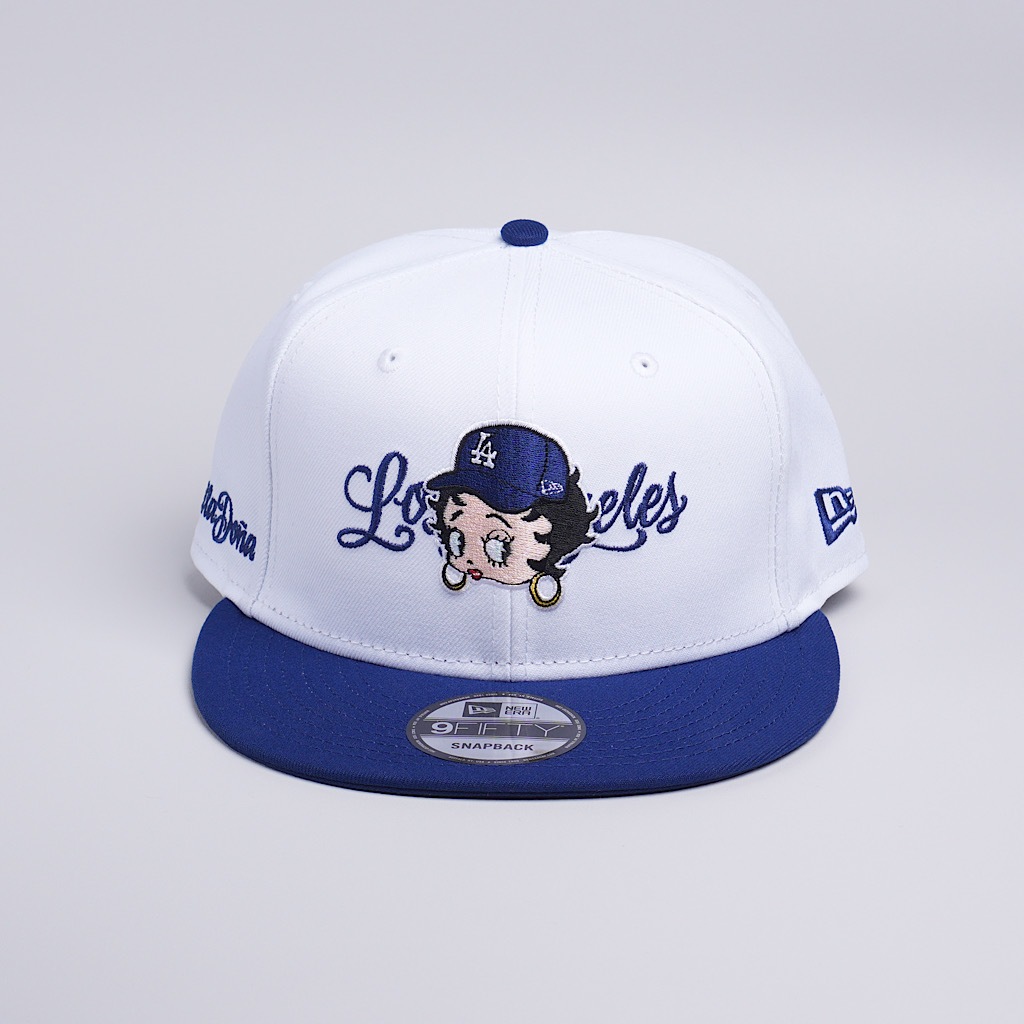 topi new era original los angeles dodgers x bella dona x betty boop