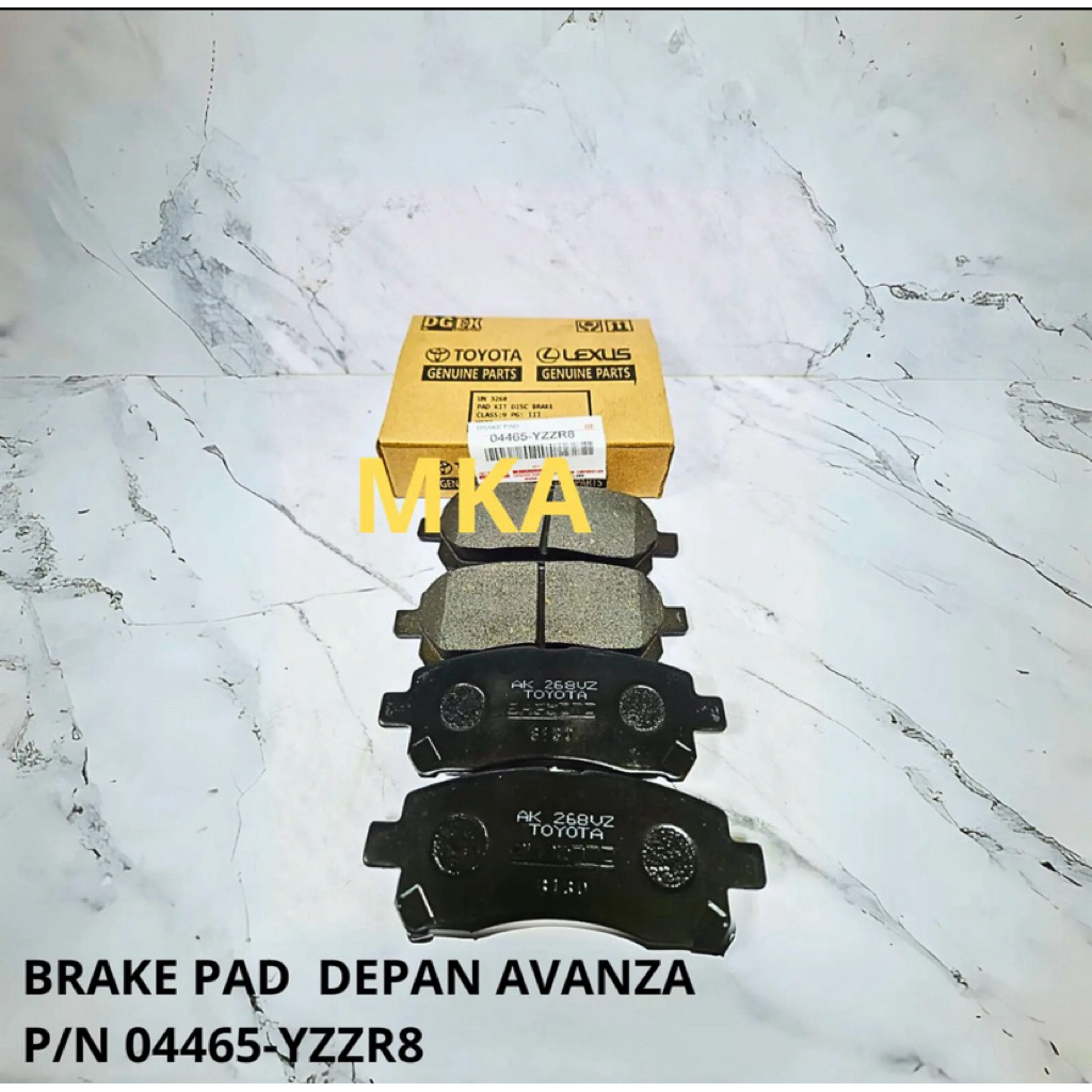 BRAKE PAD  DEPAN AVANZA P/N 04465-YZZR8