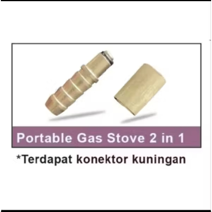 NEPLE SAMBUNGAN KOMPOR GAS PORTABEL DARI SELANG KE TABUNG GAS