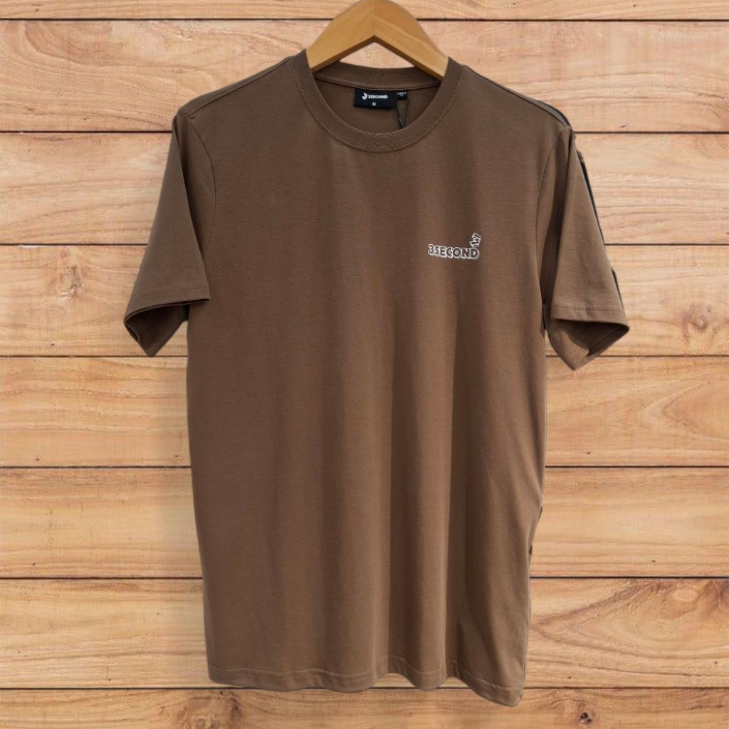 3Second Kaos Pria Basic Simple Regular Fit Cotton Original