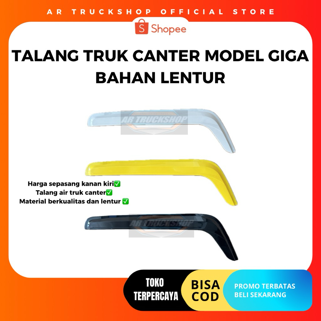 2pcs Talang air canter model giga slim lentur anti pecah original 1set kiri kanan
